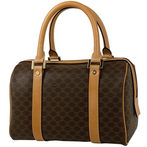 Celine Macadam Pattern Mini Canvas Handbag Brown - Picture 1 of 9